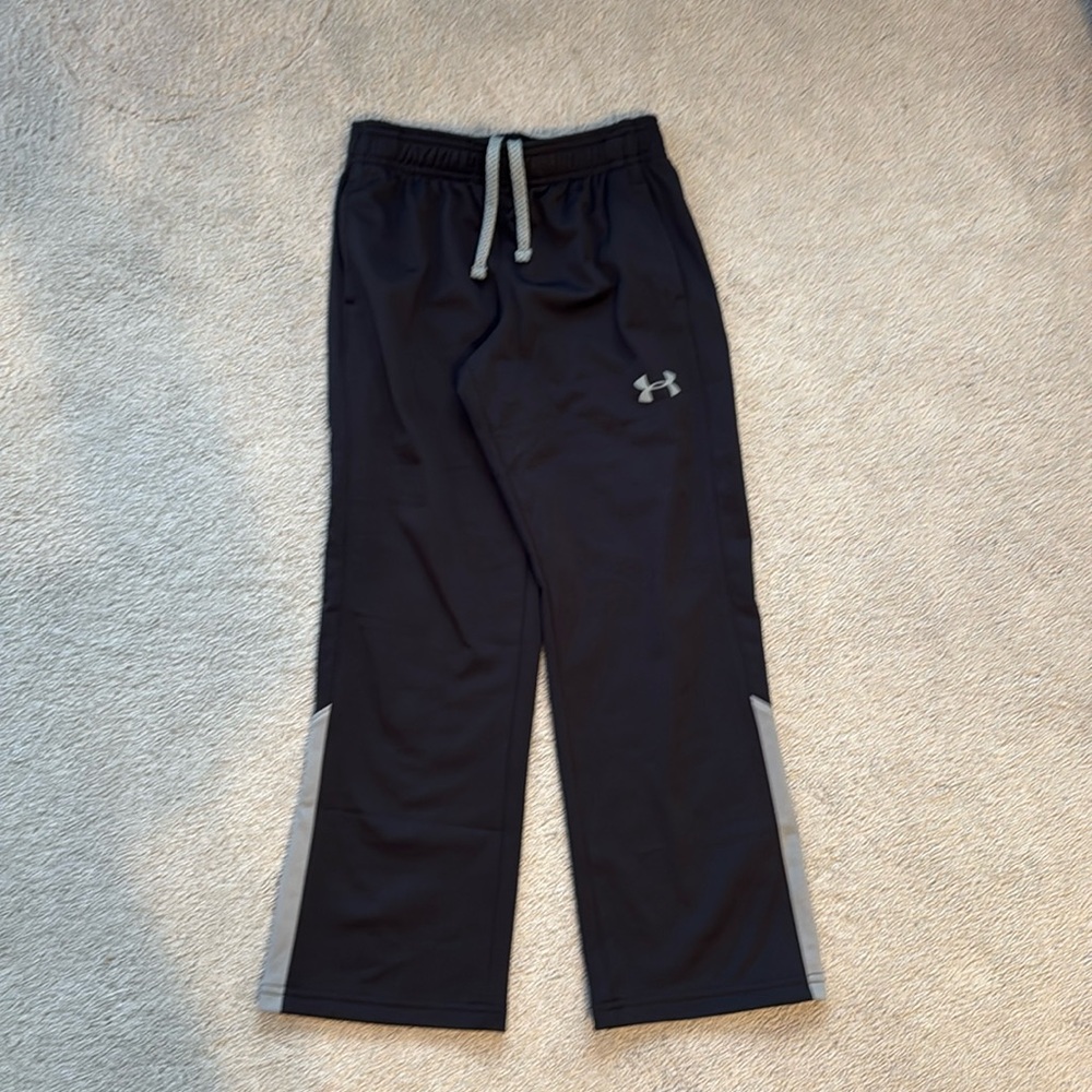 EUC Boys Under Armour Drawstring Pant Black Sz YXS